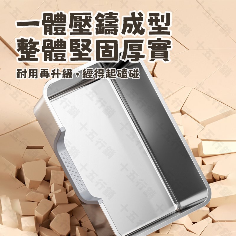 不鏽鋼開放式貓砂盆｜贈送貓砂鏟 大容量耐用設計 讓貓咪享受潔淨生活
